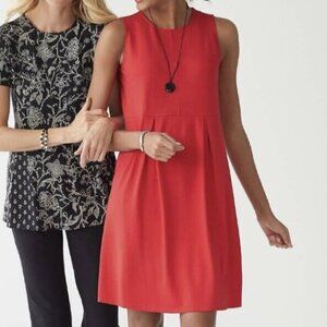 NWT J. Jill Pimento Pleated Sleeveless Dress XL